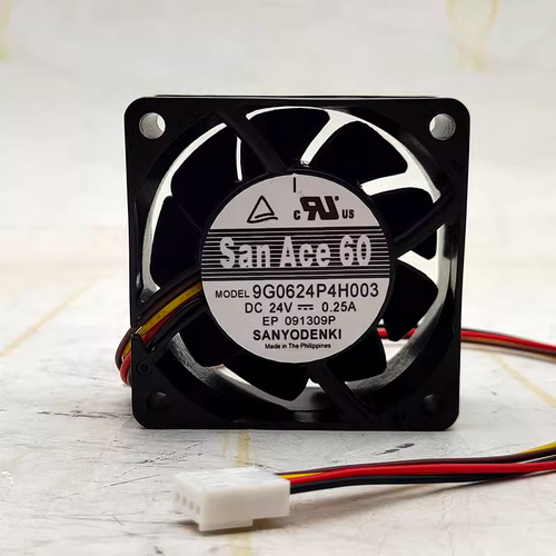 1 pcs SANYO Fan 9G0624P4H003 DC 24V 0.25A 6025 6CM 4 wire cooling fan