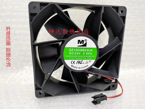 1 PCS YM M Fan DZ12038B24UA DC 30V 1.10A 12038 12CM inverter cooling fan 2 pin