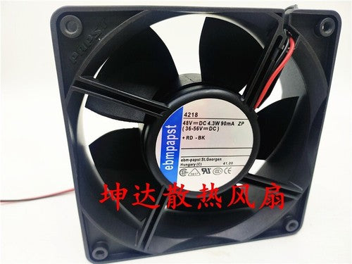 1 PCS Cooling Fan 4218 DC48V 4.3W 90mA 12038 12CM 2 Wire Fan