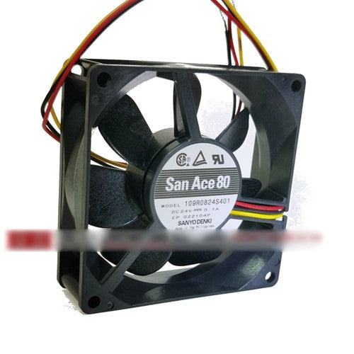 One For SANYO  109R0824S401 DC24V 0.1A 3wire Cooling Fan Free Shipping