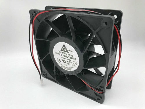 1 PCS DELTA Fan PFB1224UHE DC 24V 2.40A 2 Pin 12038 12CM cooling fan