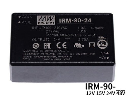 Mean Well IRM-90 switching power supply 12V/15/24V/48V pin type 90W AC-DC module