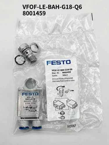 1PCS   GRXA-HG-1/8-QS-6 525668 VFOF-LE-BAH-G18-Q6 8001459  Check valve