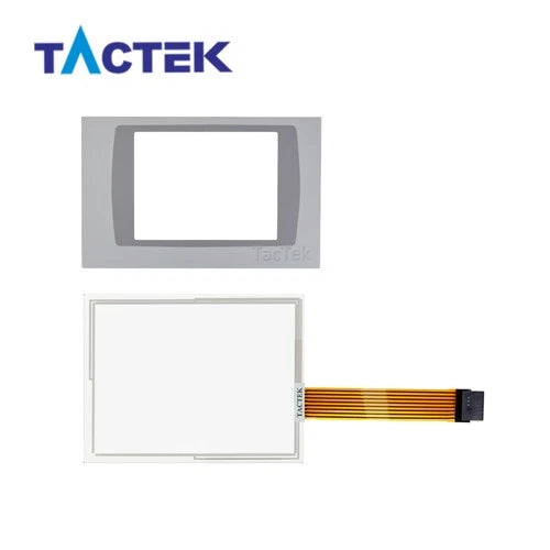 for 2711P-T7C4D8 2711P-T7C4A8 2711P-T7C4D8K + Overlay Foil Touch Screen Panel