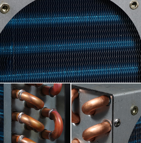 Condenser Refrigeration 8 Copper Tube Radiator Heat Sink with 150*150 MM 220VFan