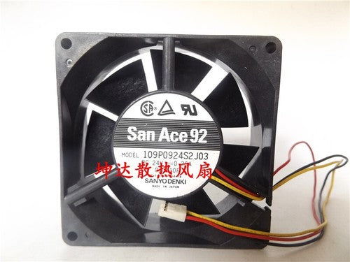 1 pcs SANYO Fan 109P0924S2J03 DC24V 0.26A 9032 9CM 3 pin Inverter Cooling fan