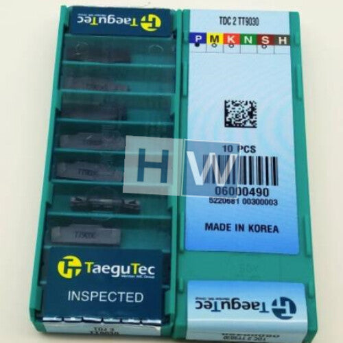 Box/10PCS Taegutec Cutting Knife Slotting Blade TDC2 TT9030
