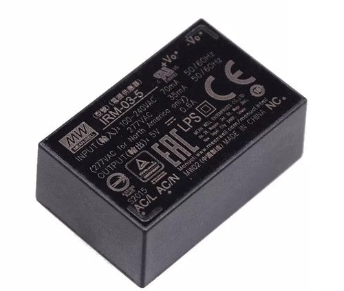 MEAN WELL IRM-03 switching power supply 3.3V5V9V12V24V pin type 1W AC-DC module