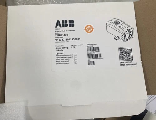 V18347-2041150001  ABB Value Positioner V183472041150001 Foundation Fieldbus