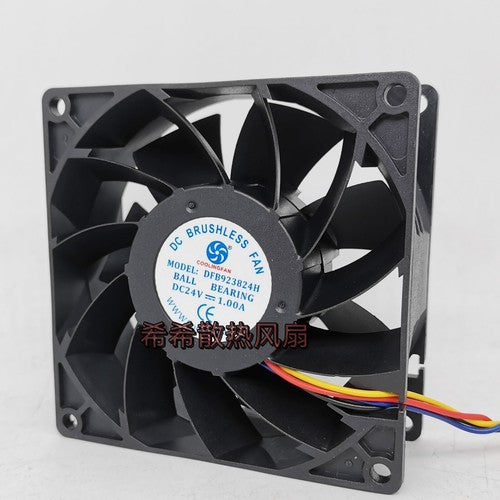 1 PCS COOLINGFAN Fan DFB923824H DC24V 1.00A 9238 9cm 4-wire cooling fan