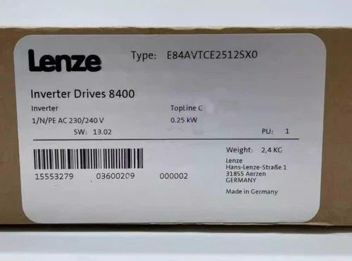 1 PC E84AVTCE2512SX0  LENZE E84AVTCE2512SX0 Inverter