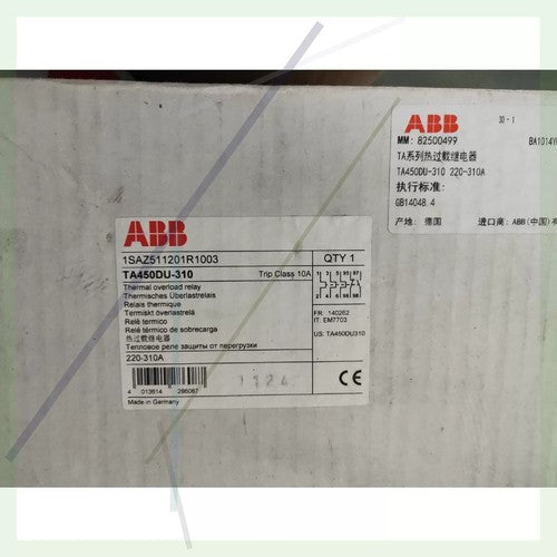 1pc  Abb THERMAL OVERLOAD RELAY TA450DU-310 ONE Year Warranty