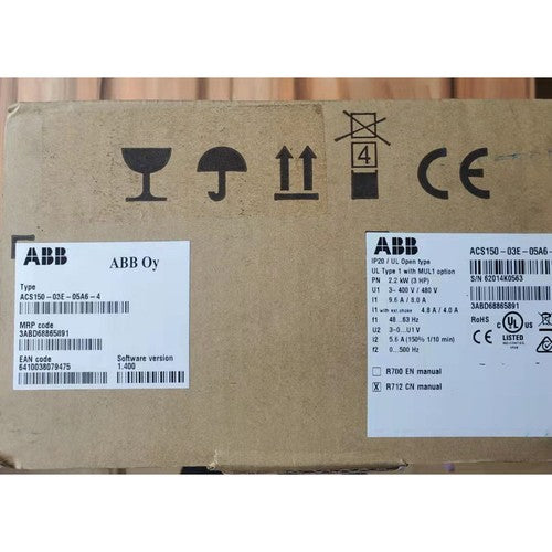 1pc  Abb Inverter ACS150-03E-05A6-4 3P AC380V~480V 2.2KW Free shipping