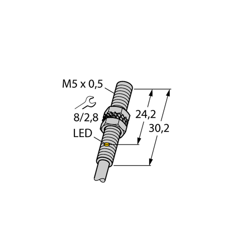 For TURCK Bi1-EG05-RP6X 4609750 Inductive sensor PNP