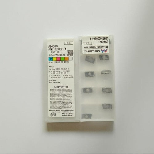 10pcs/Box JMOLDINO JDMT100308R-FW JS4060 CNC Turning Blade Carbide Inserts
