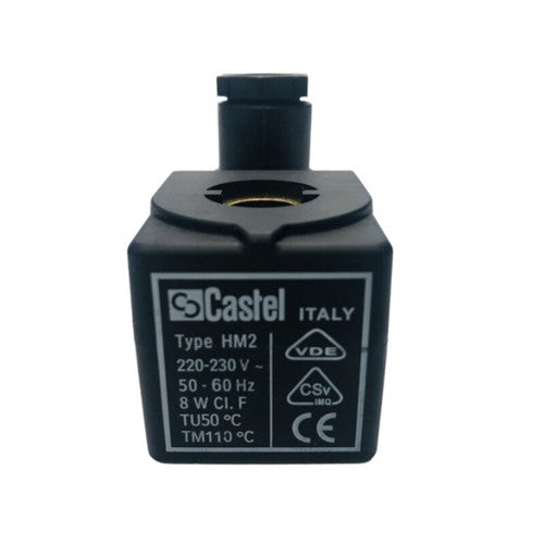 Castel Type HM2 Solenoid Valve Coil 220V 50-60HZ 8W KD