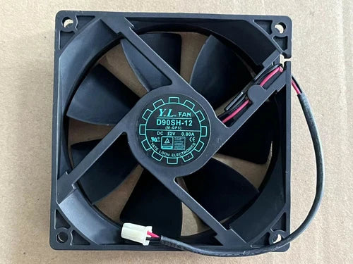 1X 2 wire chassis cooling fan 90*90*25 12V 0.80A D90SH-12