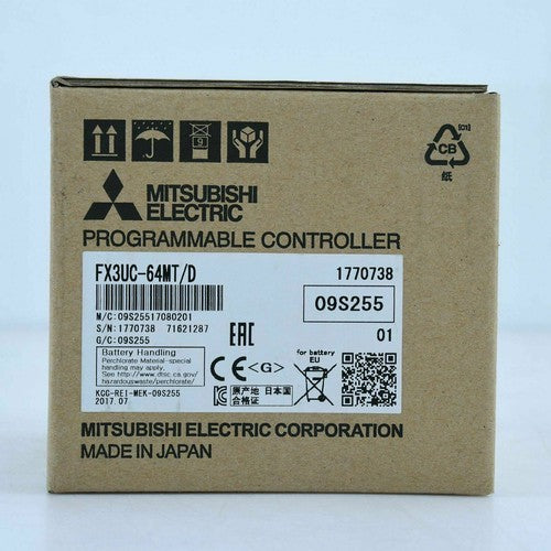 Mitsubishi In Box programmable controller FX3UC-64MT/D One year warranty