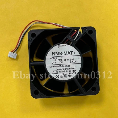 1X  6CM cooling fan  2410ML-05W-B69 DC 24V 0.17A 6025