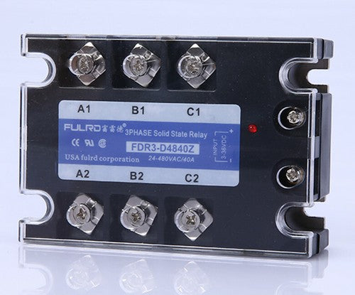 FULRD Three-phase Solid State Relay FDR3-D4840Z 40A DC-AC 24-480VAC 3-36VDC