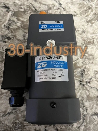 1PCS   For  5IK60GU-UFT+5GU5KB 208-230/380-460V 0.36/0.21A ZD 60W Gear motor