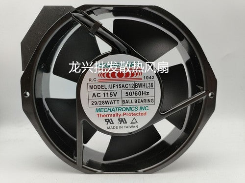 1 PCS MECHATRONICS Fan UF15AC12 BWHL36 115VAC 172*150*38MM cabinet cooling fan