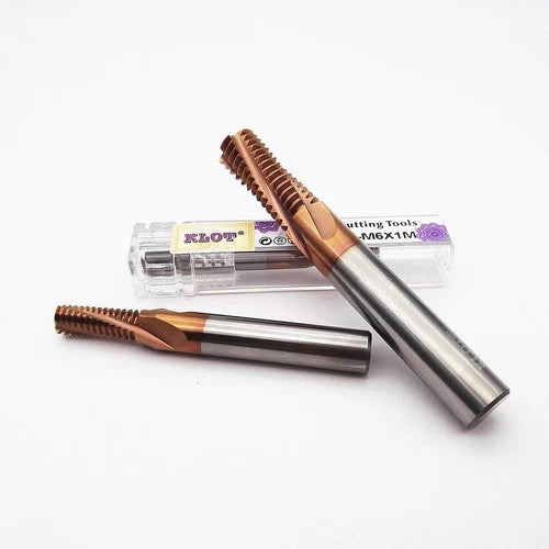 1PC  TiCN Coated Solid Carbide Thread Mill M3-M14 Spiral Helical 4-Flute  HRC60
