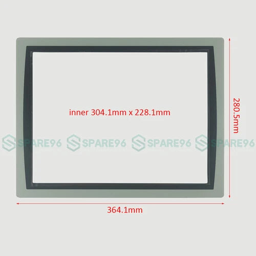 For PanelView Plus 7 Touch Screen Glass Panel + Protective Film  2711P-T15C21D8S