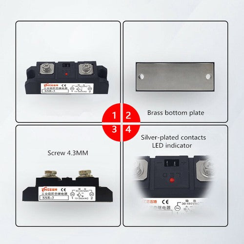 120A industrial grade single-phase solid state relay modular DC-AC H3120Z24V380V