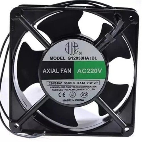 1 PCS JIU LONG Fan G12038HA2BL AC 220-240V 12038 12CM 2 Wire cooling fan