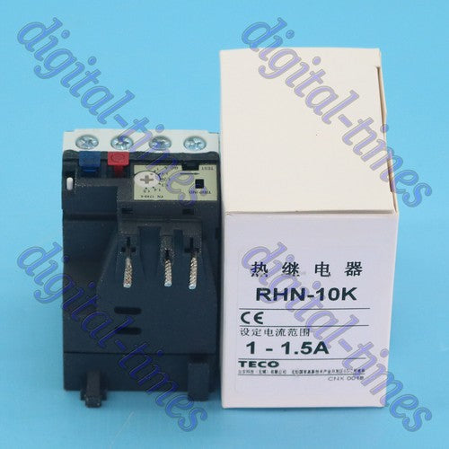 TECO RHN-10K 1-1.5A Thermal Overload Relay Quality assurance#LJ
