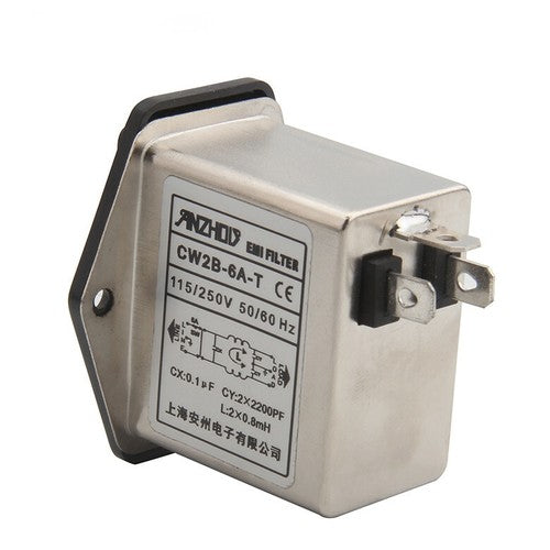Illuminated 10A/6A/3A IEC socket AC power filter CW2B-10A-T