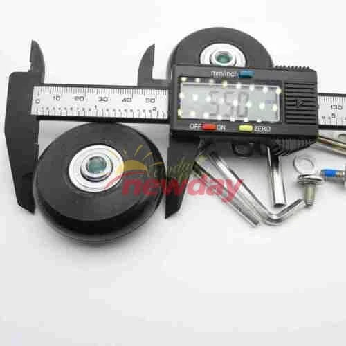 2Set OD 55mm Luggage Suitcase Replacement Wheels Axles Deluxe Repair