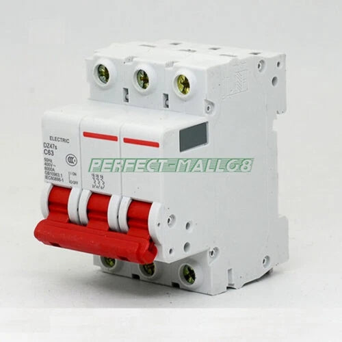 1PC  For Phase Circuit Breaker DZ47S C63 3P 63A