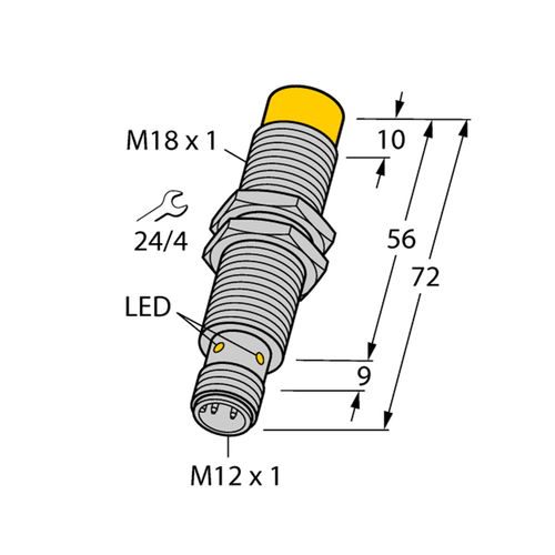For TURCK Ni8-M18E-AN6X-H1141 4611238 Inductive sensor NPN