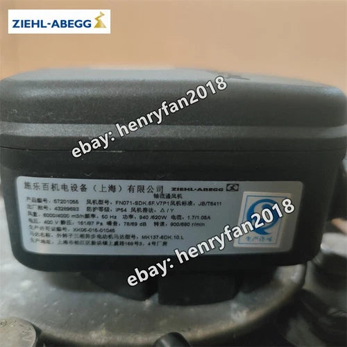 ZIEHL-ABEGG FN071-SDK.6F.V7P1 Axial Fan 400V 940/620W IP54 Air Conditioning Fan