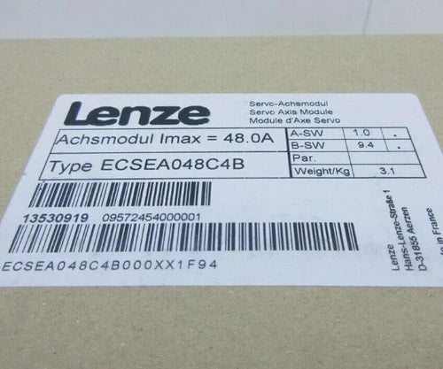 ECSEA048C4B 1PC  Sealed Lenze Servo Inverter Axis Module ECSEA048C4B