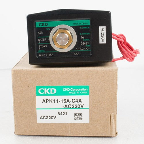 One For CKD  APK11-15A-C4A-AC220V Solenoid Valve In Box Free Shipping
