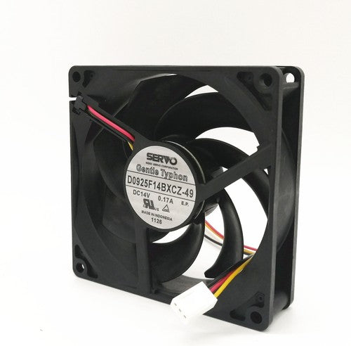 SERVO GentleTyphoon D0925F14BXCZ-49 9CM 14V 0.17A 3-pin cooling fan