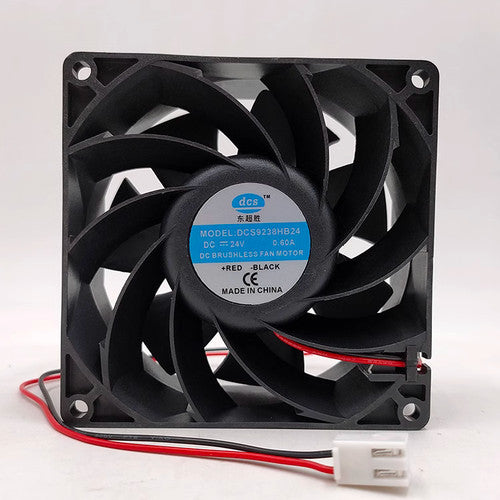 1 PCS DCS Fan DCS9238HB24 DC24V 0.60A 9038 9CM 2 WIRE cooling Fan