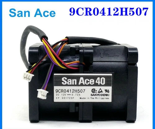 1PC  Industrial Computer Server Cooling Fan 4056 9CR0412H507 12V 0.72A