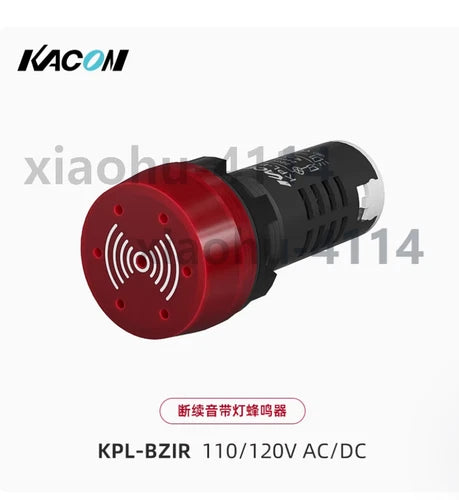 1PC KPL-BZIR red 110/120V AC/DC Buzzer   with light