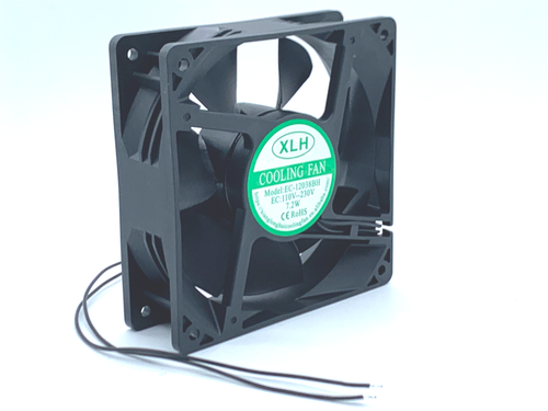 1 PCS XLH Fan model EC-12038BH EC 110-230V 12038 12CM 2 Wire cooling fan