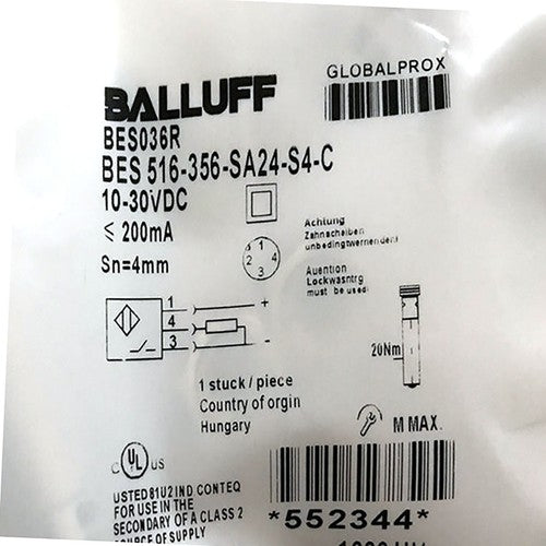 1PC For Balluff BES036R BES 516-356-SA24-S4-C Proximity switch Sensor 10-30VDC