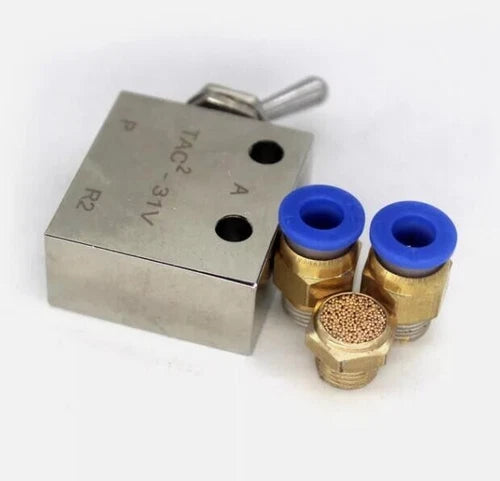 Toggles Mechanical Valve With Fitting Pneumatic Valve TAC2-31V 2 Position 3 Way