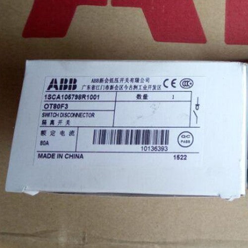 one  ABB OT80F3 1SCA105798R1001 3P 80A Fast Shipping