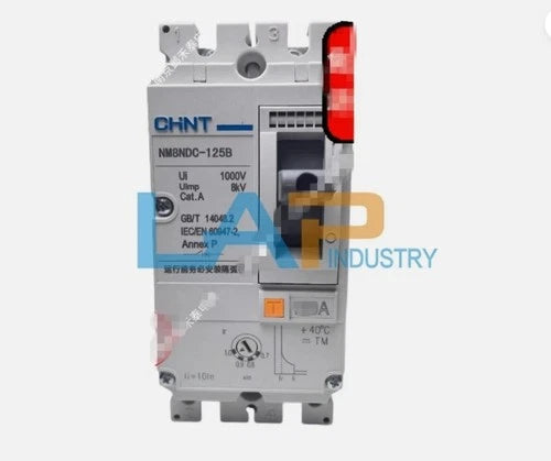1PCS  Plastic shell bipolar air switch circuit breaker NM8NDC-125B 2P 125A