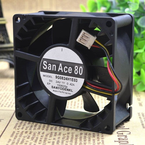 One For SANYO  9G0824H1E03 San Ace80 24V 0.42A cooling fan Free Shipping