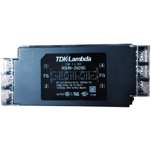 1pc  TDK Lambda RSHN-2020D Single Phase Power LINE FILTER 250VDC/VAC 20A DIN
