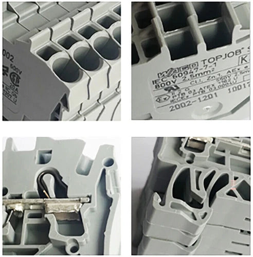 LOT OF 100PCS TOPJOB'S TERMINAL BLOCKS 2002-1201